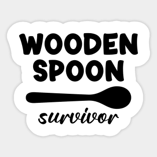 Wooden Spoon Survivor Sticker